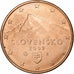 Eslovaquia, 5 Euro Cent, Kriváň, 2009, golden, EBC, Cobre chapado en acero