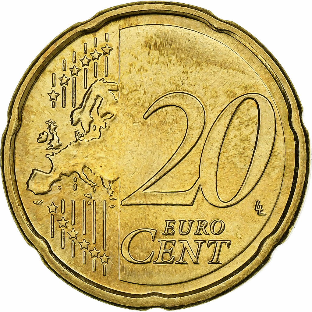 Eslováquia, 20 Euro Cent, 2009, Kremnica, AU(55-58), Latão, KM:99