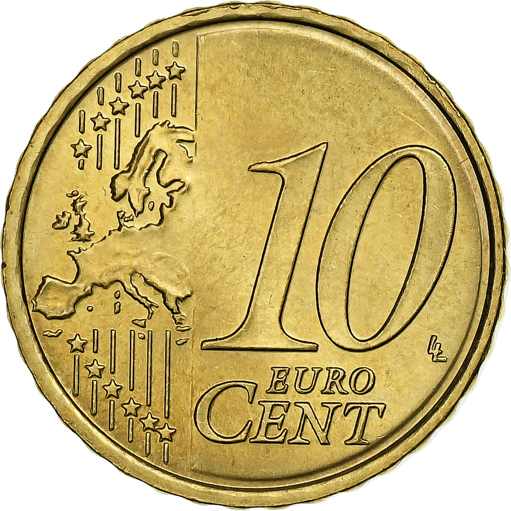 Slowakei, 10 Euro Cent, 2009, Kremnica, VZ, Messing, KM:98