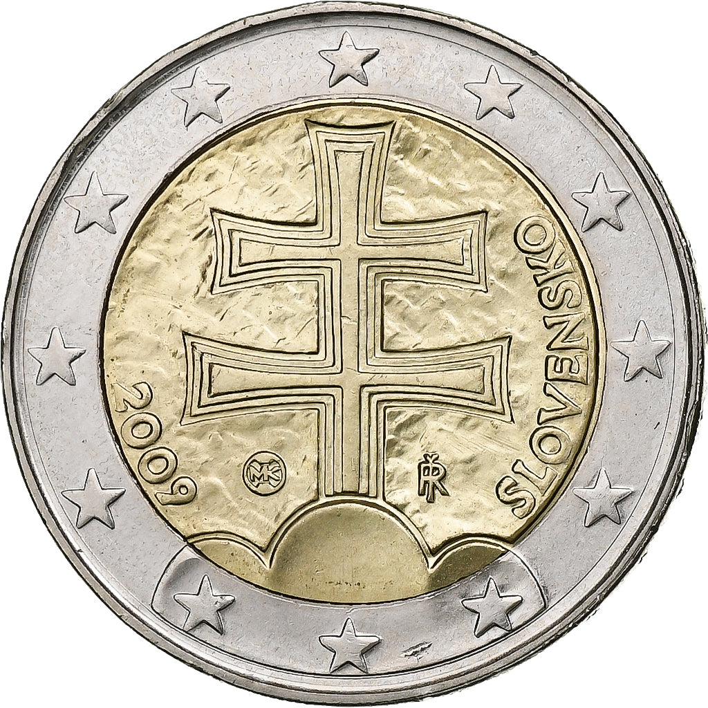 Slovakia, 2 Euro, 2009, Kremnica, AU(55-58), Bi-Metallic, KM:102