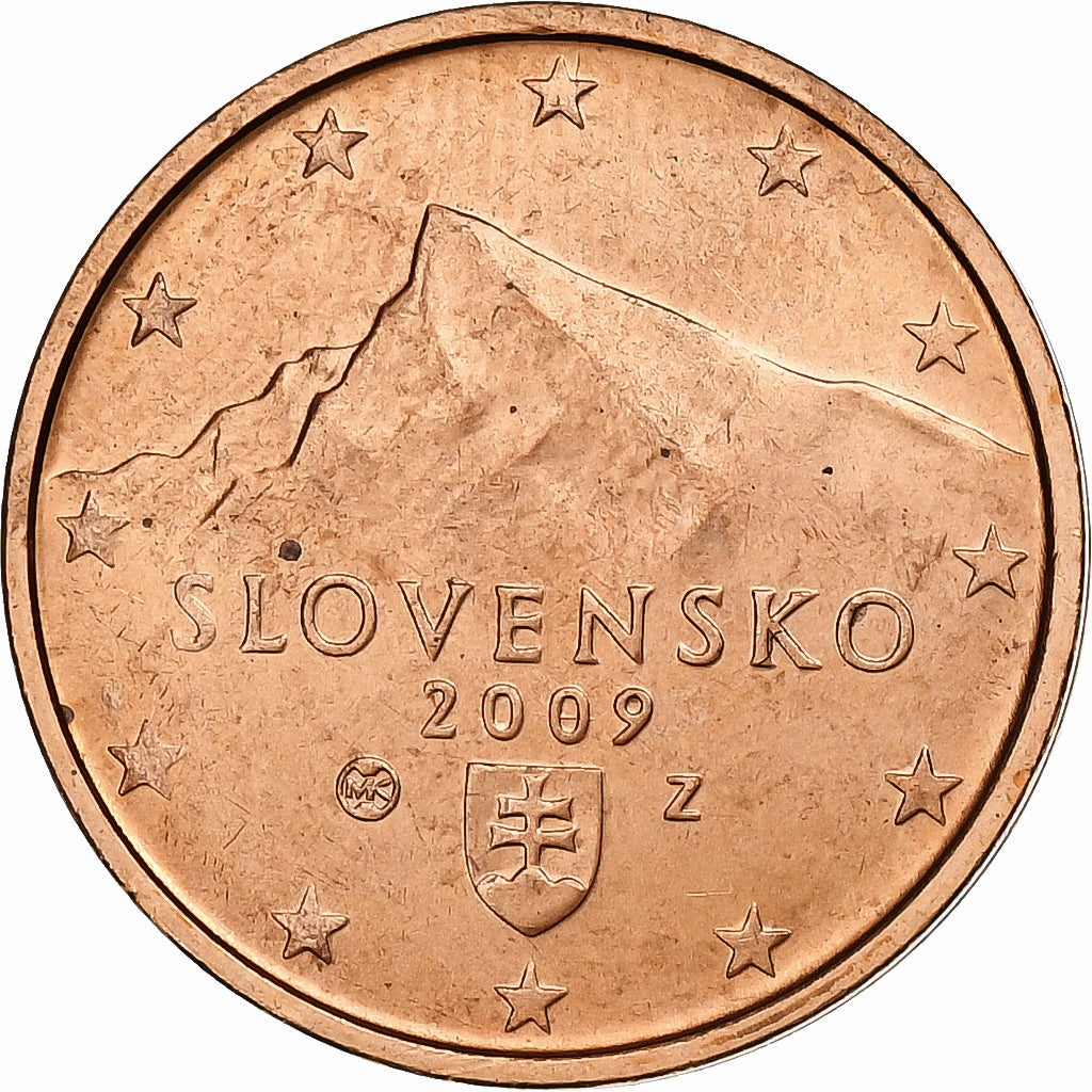 Slowakei, 2 Centimes, 2009, VZ, Copper Plated Steel, KM:96