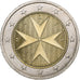 Malta, 2 Euro, Maltese cross, 2008, VZ+, Bi-Metallic