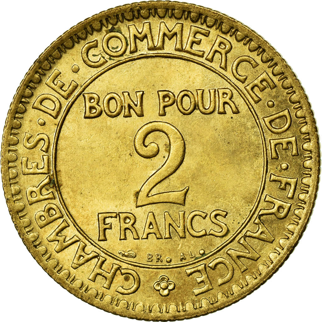 Monnaie, France, Chambre de commerce, 2 Francs, 1923, Paris, SUP+