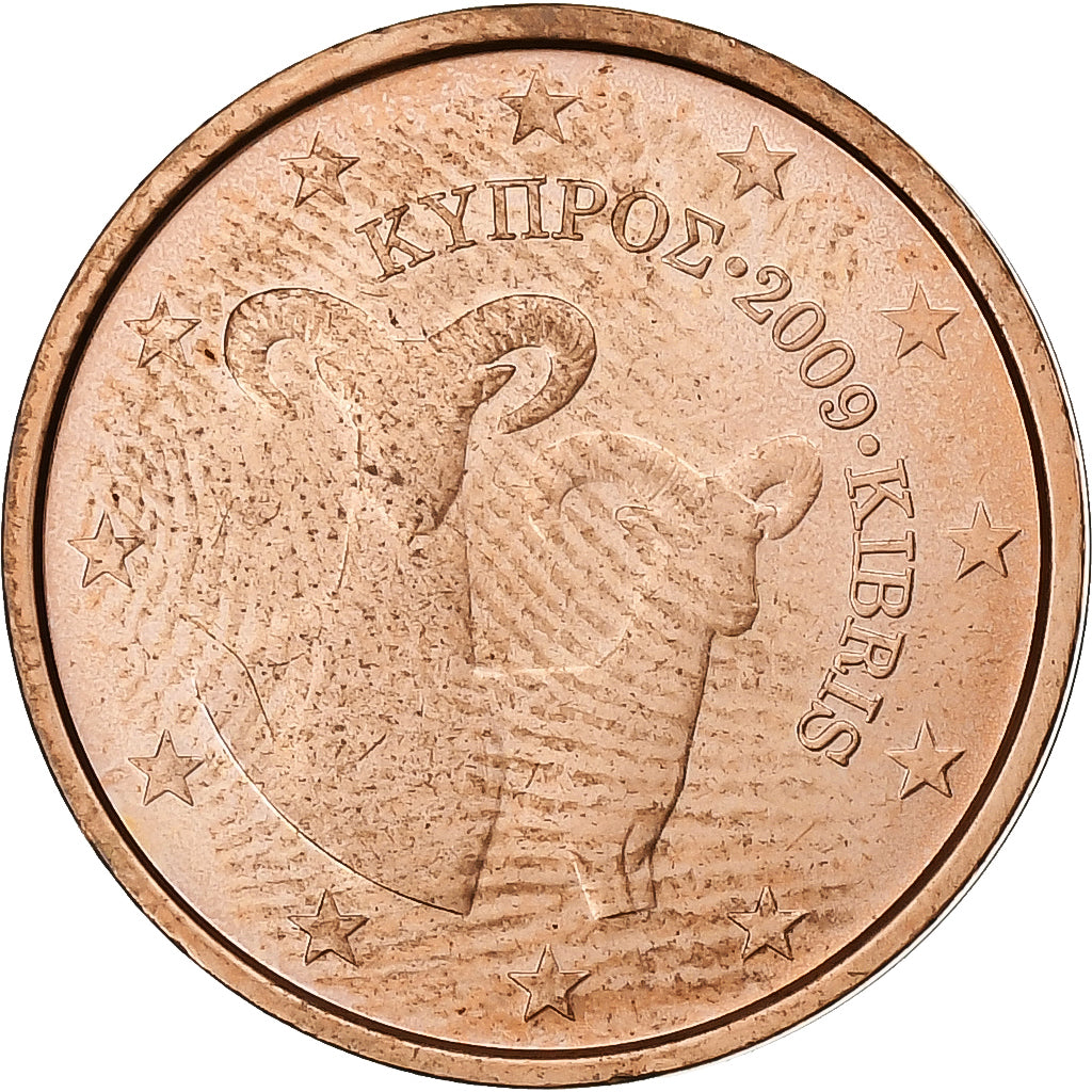 Cyprus, 2 Euro Cent, 2009, PR, Copper Plated Steel, KM:79