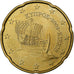 Zypern, 20 Euro Cent, 2009, VZ, Messing, KM:82