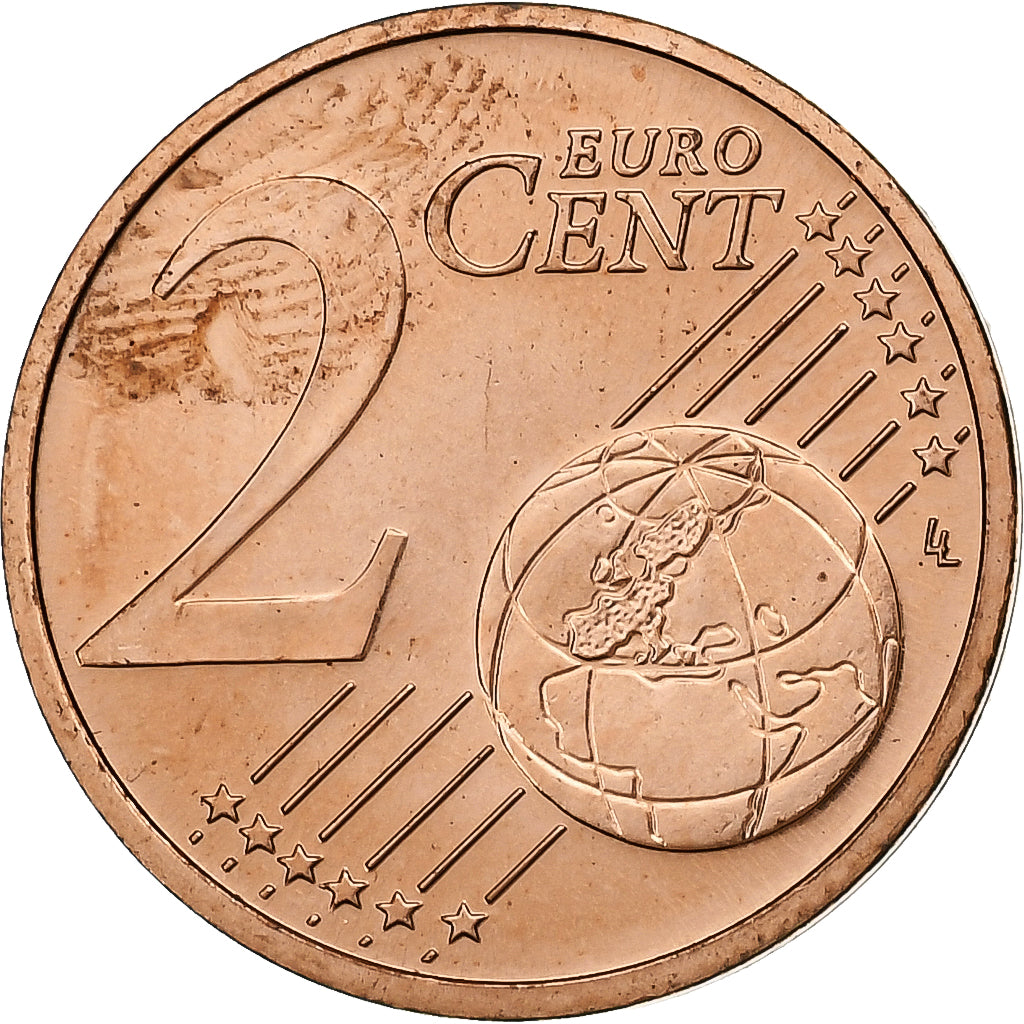 Letland, 2 Euro Cent, 2014, Stuttgart, PR+, Copper Plated Steel, KM:151