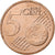 Łotwa, 5 Euro Cent, 2014, Stuttgart, MS(60-62), Miedź platerowana stalą