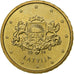 Latvia, 10 Euro Cent, large coat of arms of the Republic, 2014, MS(60-62)