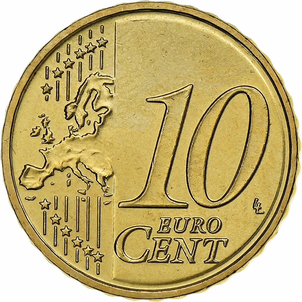 Latvia, 10 Euro Cent, large coat of arms of the Republic, 2014, MS(60-62)
