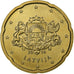 Lettonia, 20 Euro Cent, large coat of arms of the Republic, 2014, SPL, Nordic