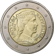 Latvia, 2 Euro, 2014, Stuttgart, MS(63), Bi-Metallic, KM:157