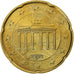 GERMANY - FEDERAL REPUBLIC, 20 Euro Cent, 2003, Stuttgart, MS(63), Brass, KM:211