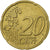 GERMANY - FEDERAL REPUBLIC, 20 Euro Cent, 2002, Berlin, MS(63), Brass, KM:211