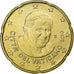 CITTÀ DEL VATICANO, Benedict XVI, 20 Euro Cent, 2010, Rome, Ottone, SPL, KM:386
