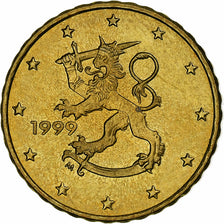 Finland, 10 Euro Cent, 1999, Vantaa, MS(60-62), Brass, KM:101