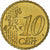 REPÚBLICA DA IRLANDA, 10 Euro Cent, 2002, Sandyford, AU(55-58), Latão, KM:35