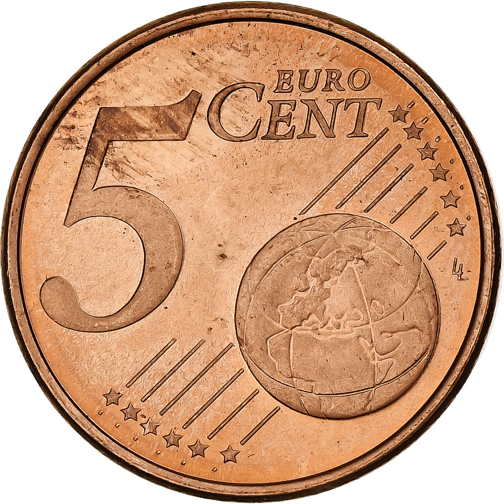 Finlandia, 5 Euro Cent, 2003, Vantaa, AU(55-58), Miedź platerowana stalą