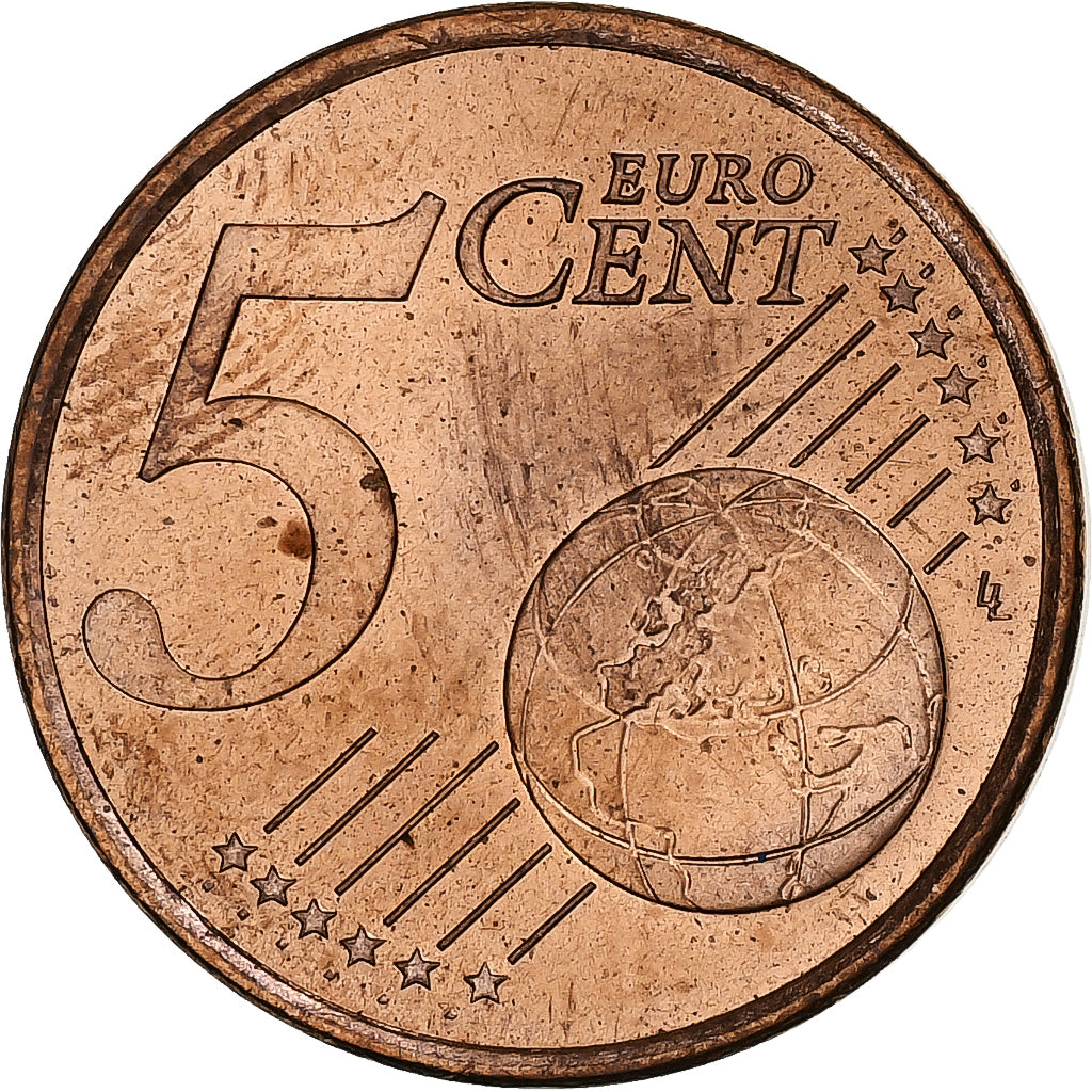 Francja, 5 Euro Cent, 2000, Paris, MS(60-62), Miedź platerowana stalą, KM:1284