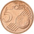 Luxemburgo, Henri, 5 Euro Cent, 2003, Utrecht, AU(55-58), Aço Cromado a Cobre