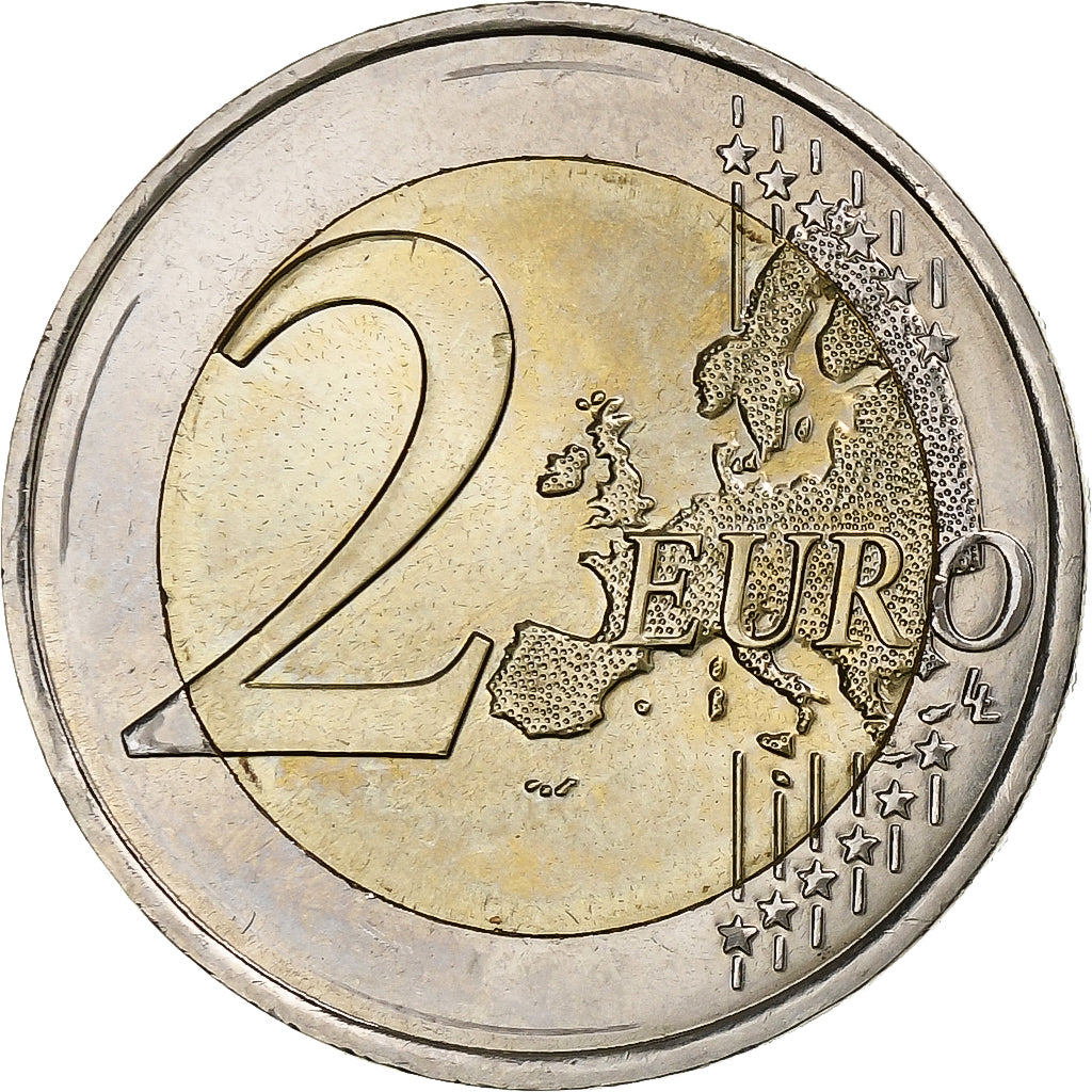 Francja, 2 Euro, 2013, Paris, AU(55-58), Bimetaliczny, Gadoury:16, KM:2102