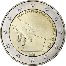 Malta, 2 Euro, 2011, Paris, MS(63), Bi-Metallic, KM:132