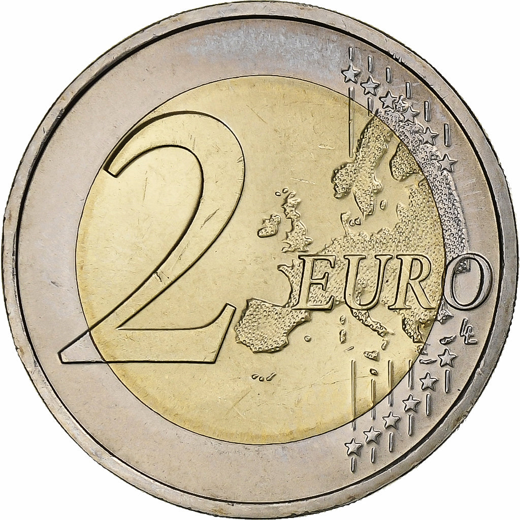 Portugal, 2 Euro, European Union President, 2007, Lisbon, SC, Bimetálico