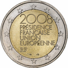 França, 2 Euro, 2008, Paris, AU(55-58), Bimetálico, Gadoury:10, KM:1459