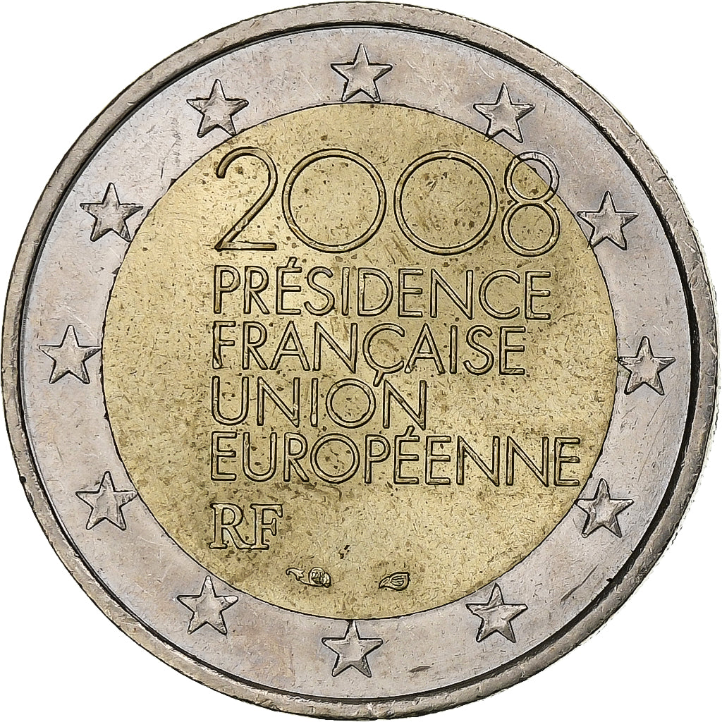 France, 2 Euro, 2008, Paris, SUP, Bimétallique, Gadoury:10, KM:1459