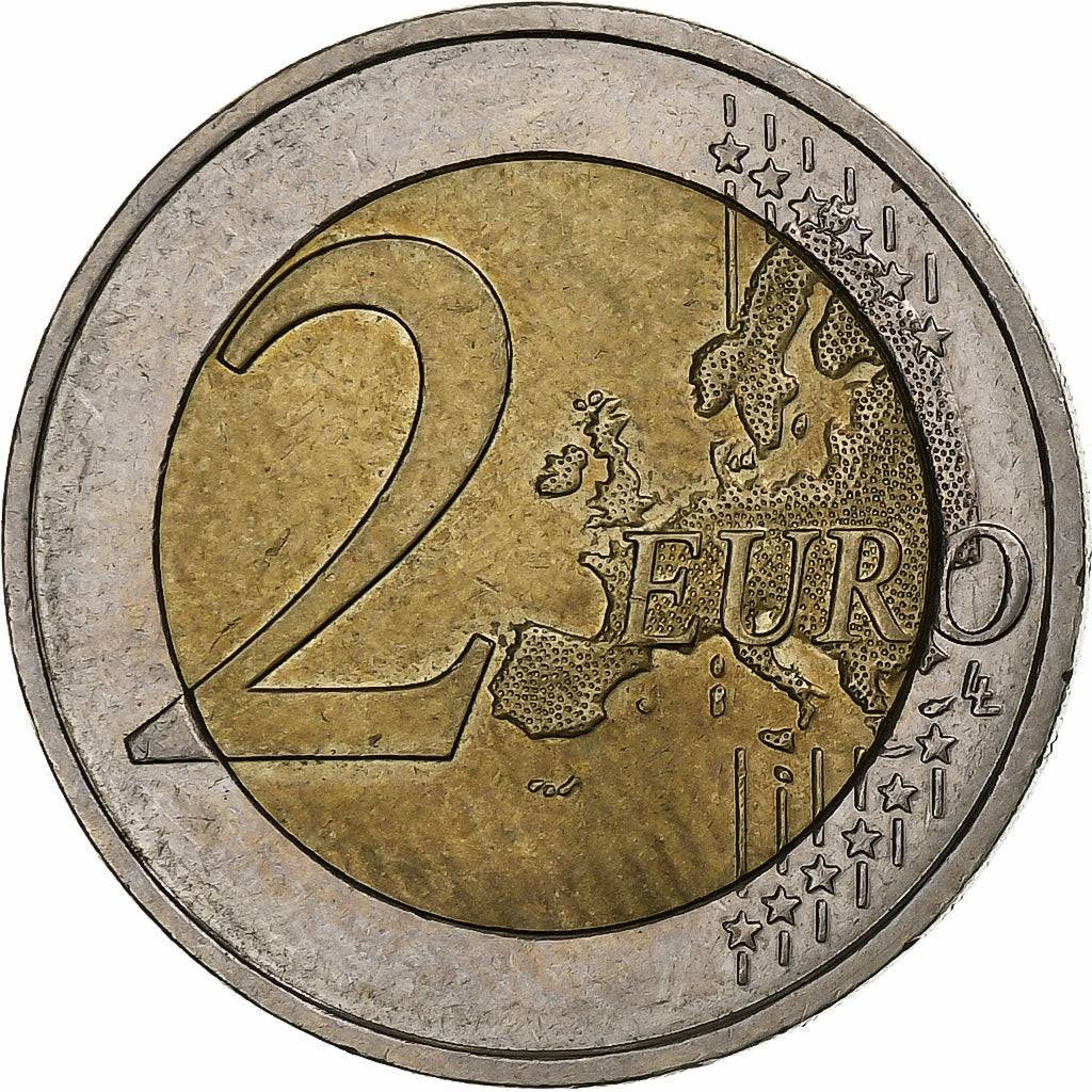 Francja, 2 Euro, 10 Jahre Euro, 2012, Paris, EF(40-45), Bimetaliczny, KM:1846
