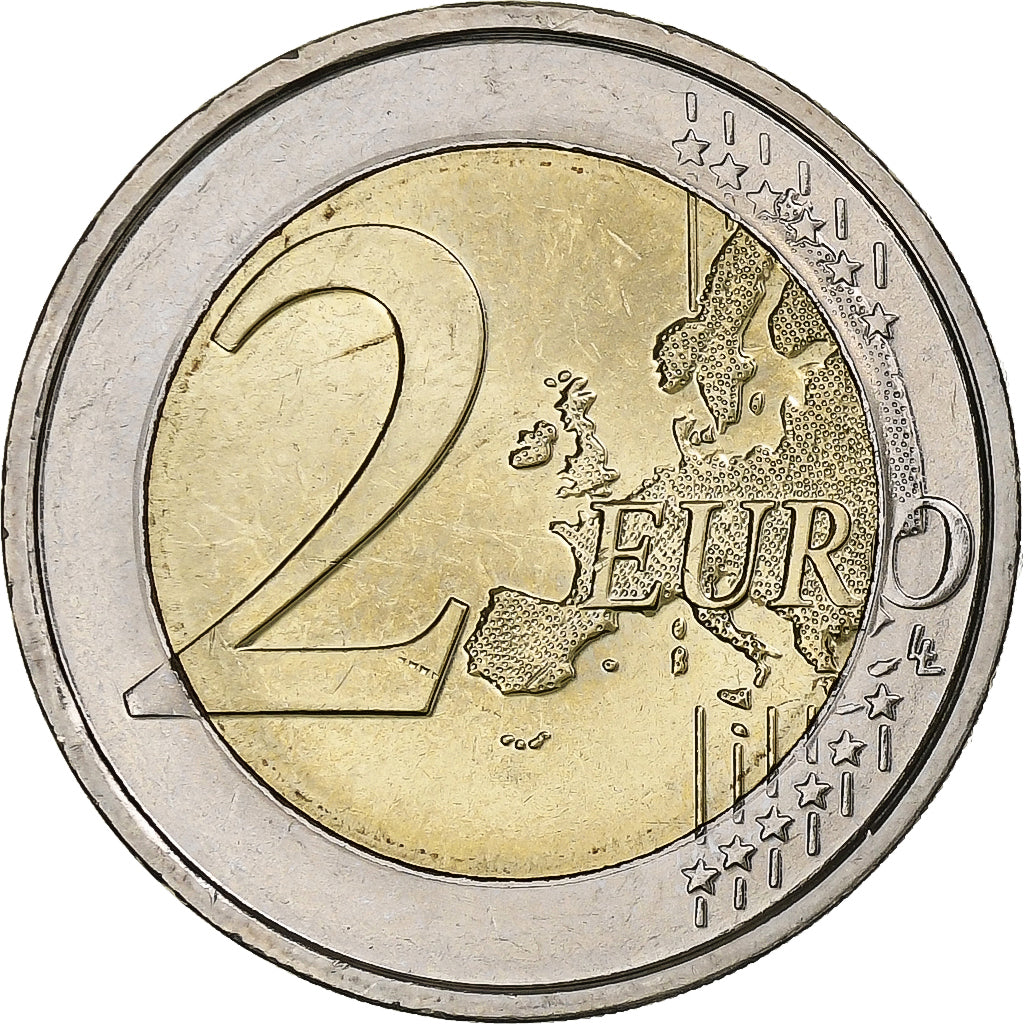 België, Albert II, 2 Euro, Déclaration des Droits de l'Homme, 2008, Brussels
