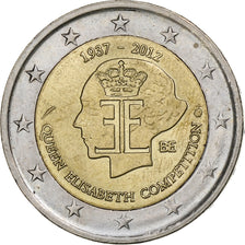 Bélgica, 2 Euro, Queen Elisabeth, 2012, Brussels, EF(40-45), Bimetálico