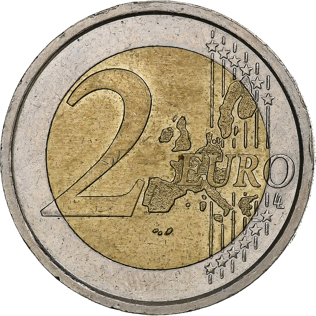 Włochy, 2 Euro, 2005, Rome, Constitution Europeen, AU(55-58), Bimetaliczny