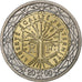 France, 2 Euro, 2000, Paris, AU(55-58), Bi-Metallic, KM:1289