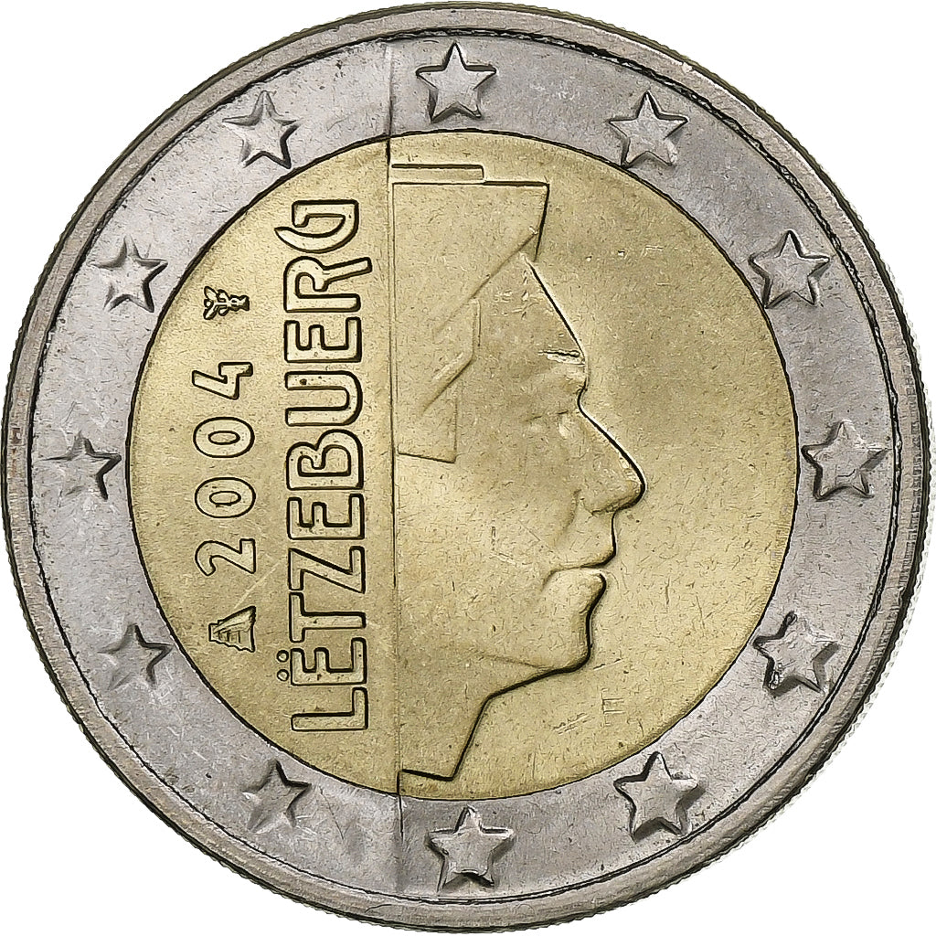 Luxemburg, Henri, 2 Euro, 2004, Utrecht, VZ, Bi-Metallic, KM:82
