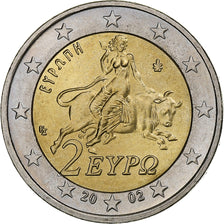 Greece, 2 Euro, 2002, Athens, MS(63), Bi-Metallic, KM:188