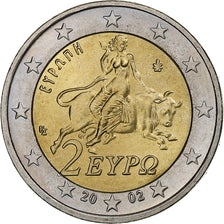 Grecja, 2 Euro, 2002, Athens, MS(63), Bimetaliczny, KM:188