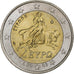 Greece, 2 Euro, 2003, Athens, MS(63), Bi-Metallic, KM:188