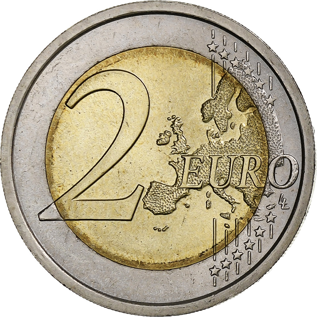 Italie, 2 Euro, Diritti Umani, 2008, SUP, Bimétallique, KM:301