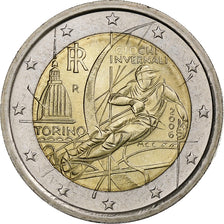 Italy, 2 Euro, Torino, 2006, Rome, MS(63), Bi-Metallic, KM:246