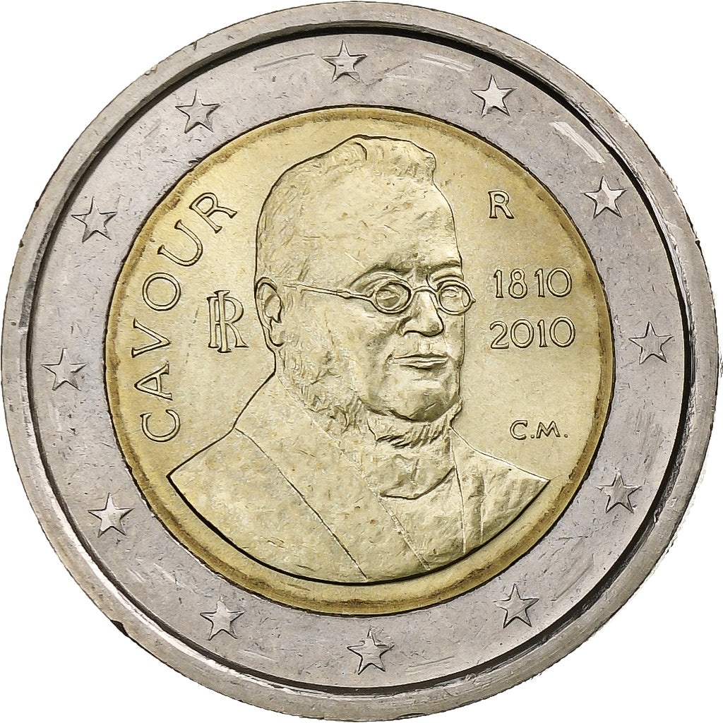 Włochy, 2 Euro, 2010, Rome, MS(63), Bimetaliczny, KM:328