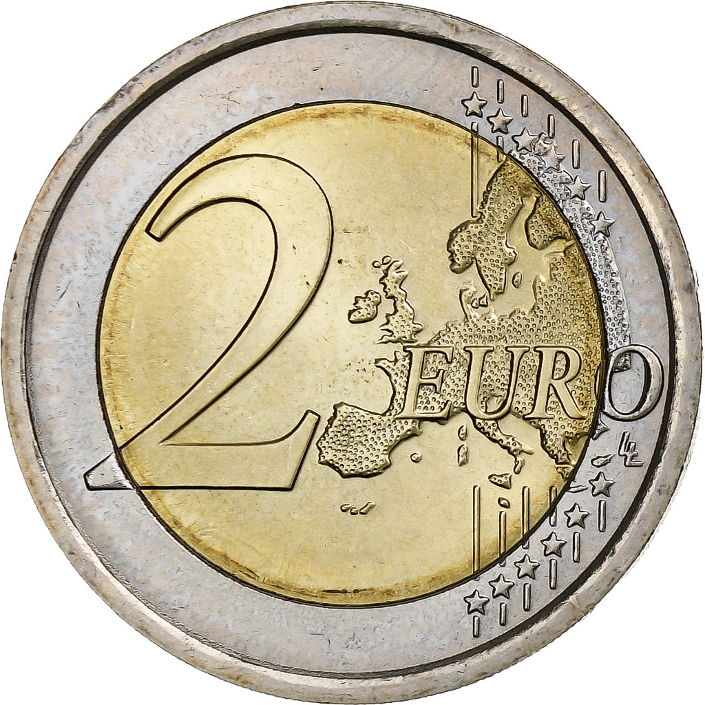 Włochy, 2 Euro, Boccaccio, 2013, Rome, MS(63), Bimetaliczny, KM:251