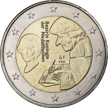 Netherlands, Beatrix, 2 Euro, 2011, Brussels, MS(63), Bi-Metallic, KM:298