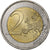 Portugal, 2 Euro, Human Rights, 2008, Lisbon, MBC, Bimetálico, KM:784