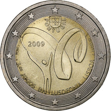 Portugal, 2 Euro, Lusophonie, 2009, Lisbonne, SPL, Bimétallique, KM:786