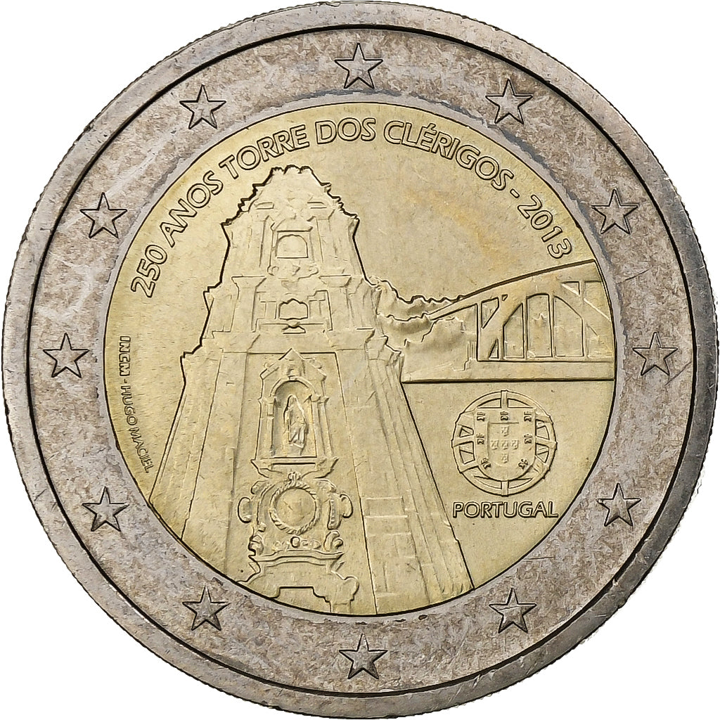 Portugal, 2 Euro, 250 anos, 2013, Lisbon, MS(63), Bi-Metallic, KM:New