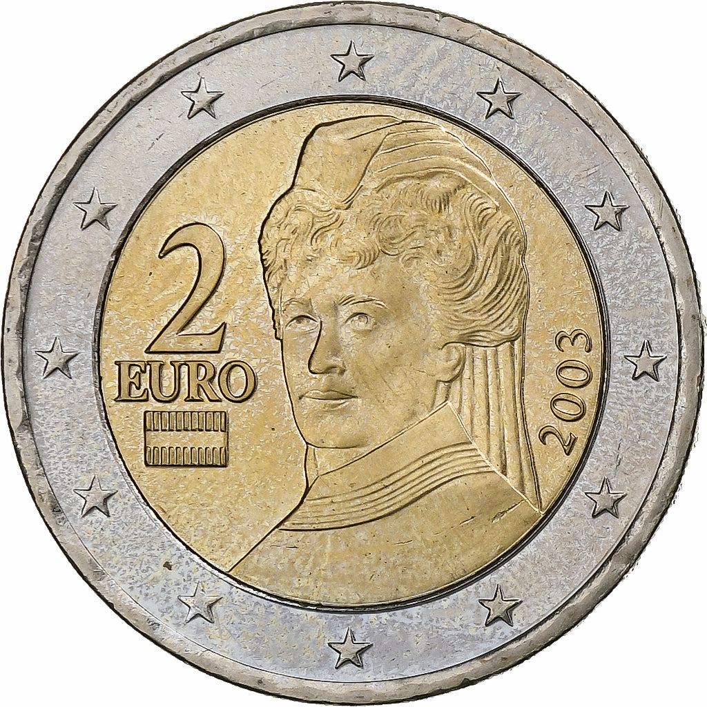 Austria, 2 Euro, 2003, Vienna, MS(63), Bi-Metallic, KM:3089