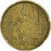 Francja, 20 Euro Cent, 2007, Paris, EF(40-45), Mosiądz, KM:1411