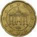 République fédérale allemande, 20 Euro Cent, 2019, Karlsruhe, TTB+, Laiton