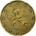Italia, 20 Euro Cent, Boccioni's sculpture, 2002, BC+, Nordic gold, KM:214