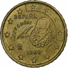 Spain, Juan Carlos I, 10 Euro Cent, 1999, Madrid, VF(20-25), Brass, KM:1043